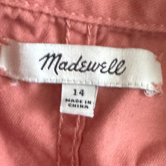 Madewell Wide-Leg Utility Jumpsuit Dried Coral Size 14 - Picture 10 of 10